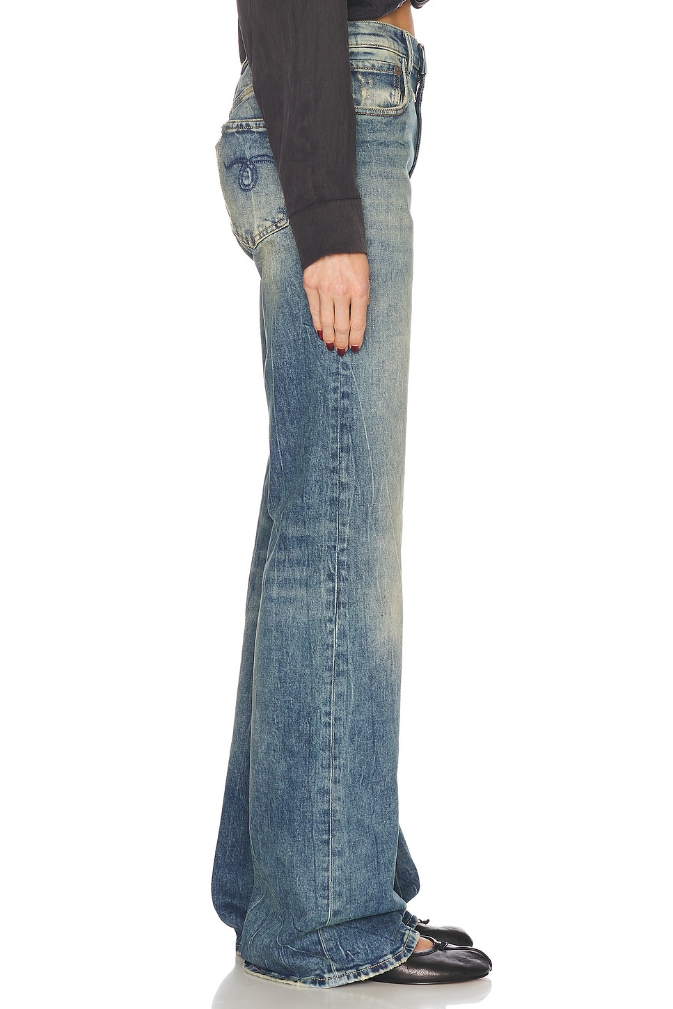 R13 Jane Wide Leg Jeans