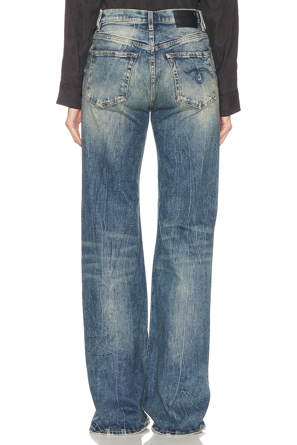 R13 Jane Wide Leg Jeans