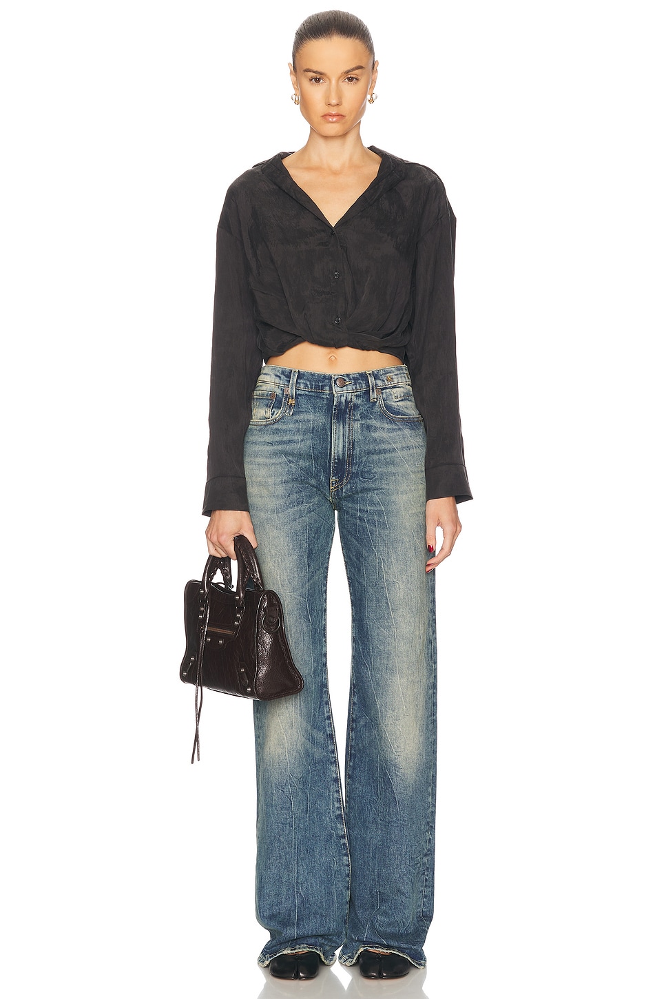 R13 Jane Wide Leg Jeans