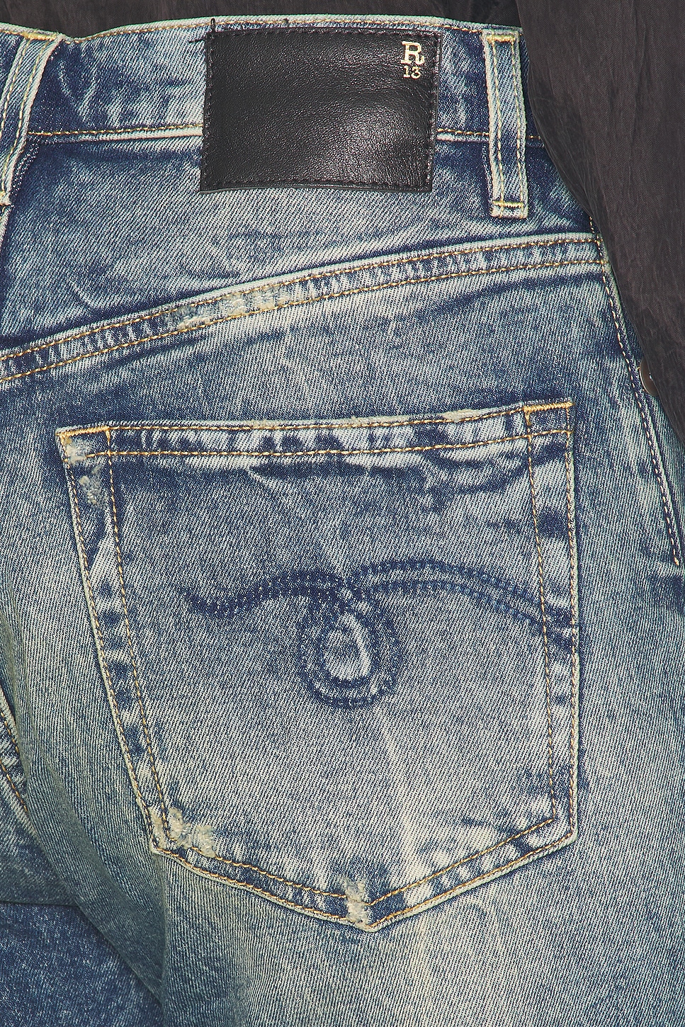 R13 Jane Wide Leg Jeans