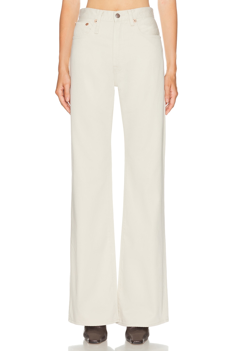 R13 D'arcy Loose Wide Leg In White