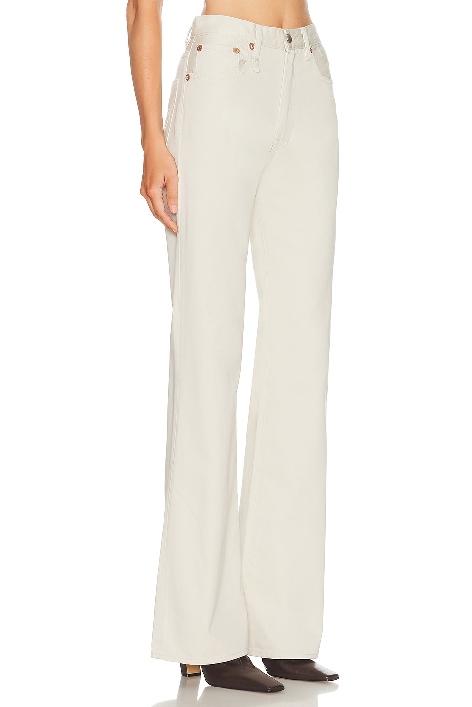 R13 D'arcy Loose Wide Leg In White