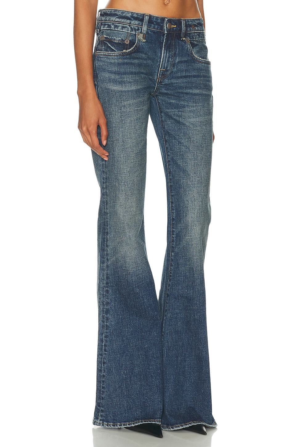 R13 Overflow Boy Flare In Blue