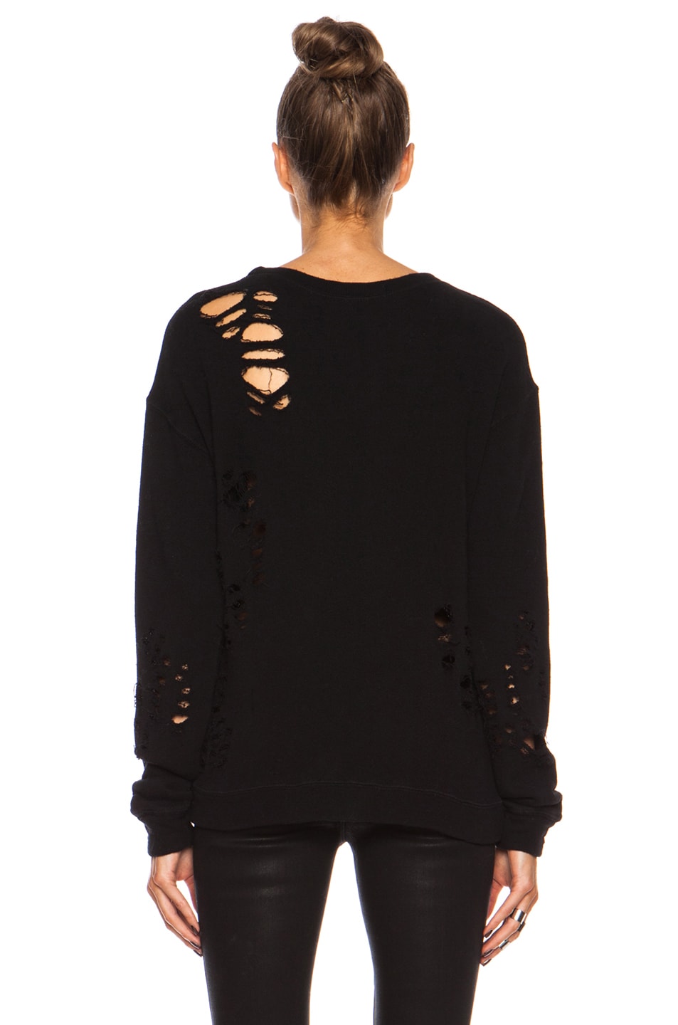 shredded sweatshirt