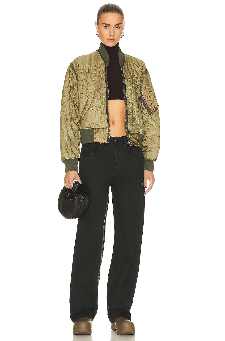 R13 Refurbished Liner Bomber Jacket