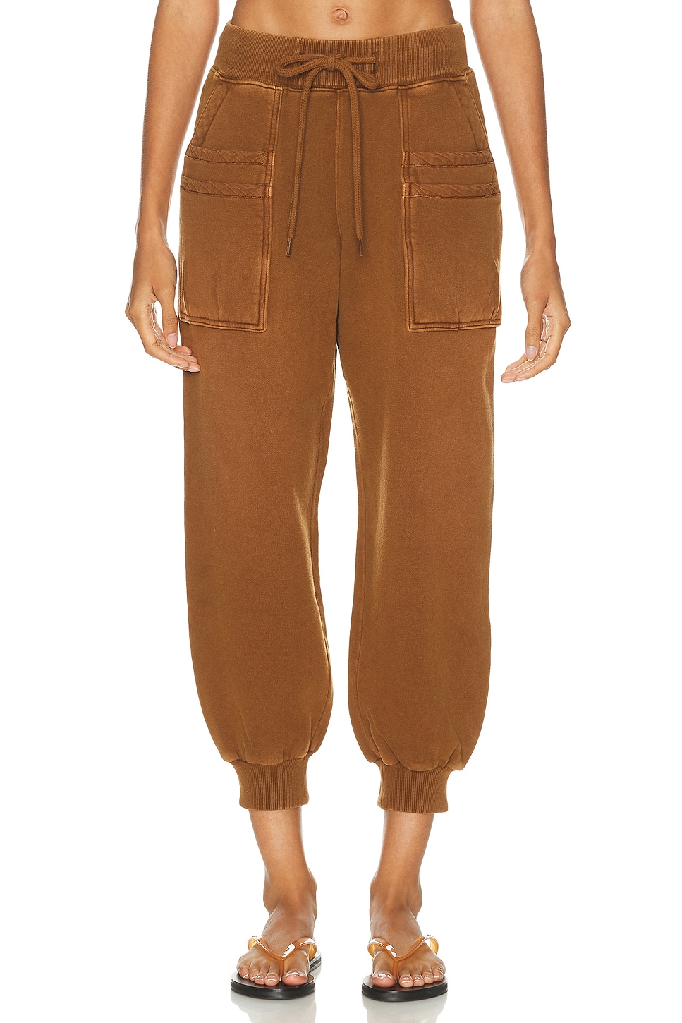Image 1 of R13 Layered Pocket Sweatpant in Light Brown