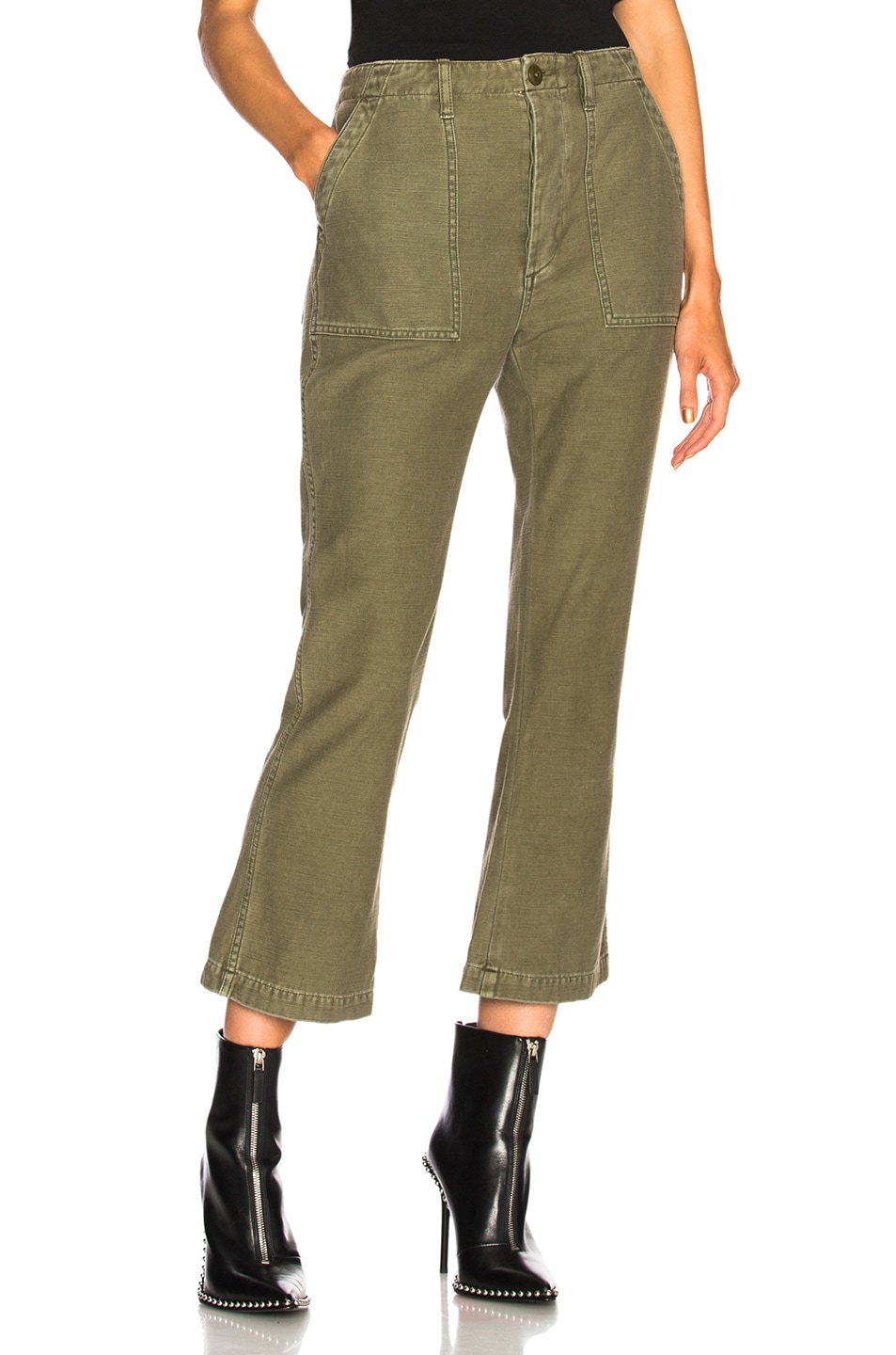 Image 1 of R13 Utility Kick Pant in Olive
