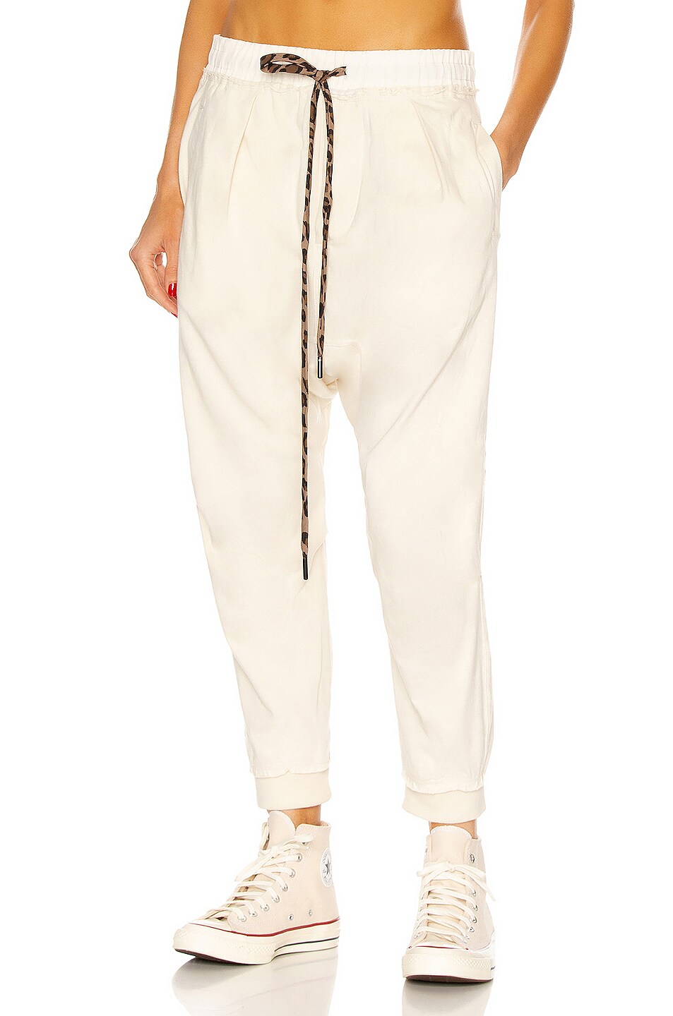 Image 1 of R13 Harem Sweatpant in Dirty White
