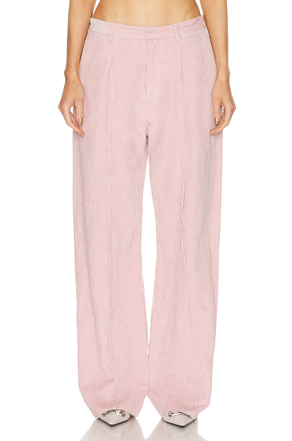 Image 1 of R13 Exposed Seam Trouser in Pink