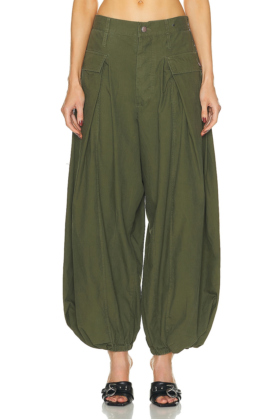 Image 1 of R13 Jesse Army Pant in Olive