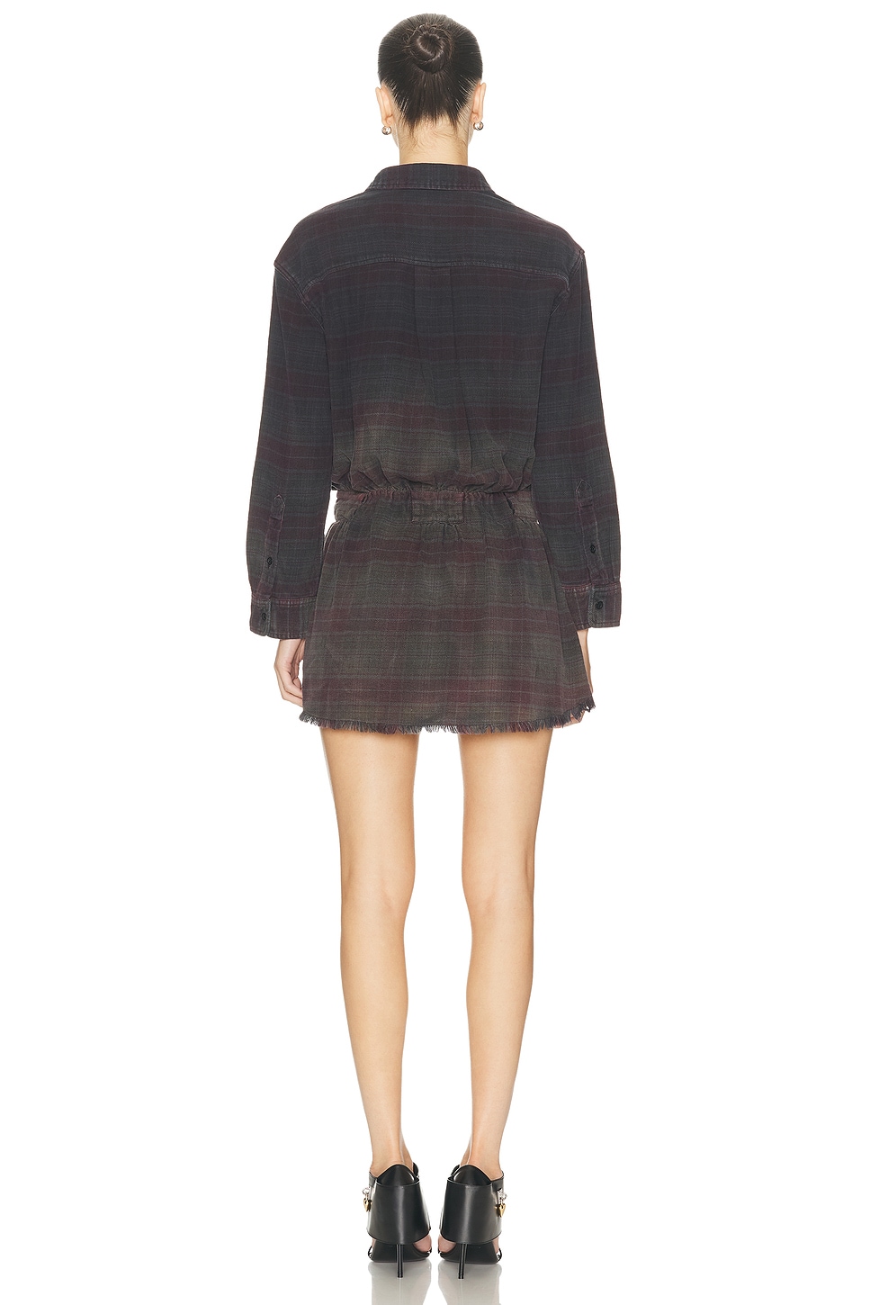 R13 Oversized Shirt Dress Romper thumbnail