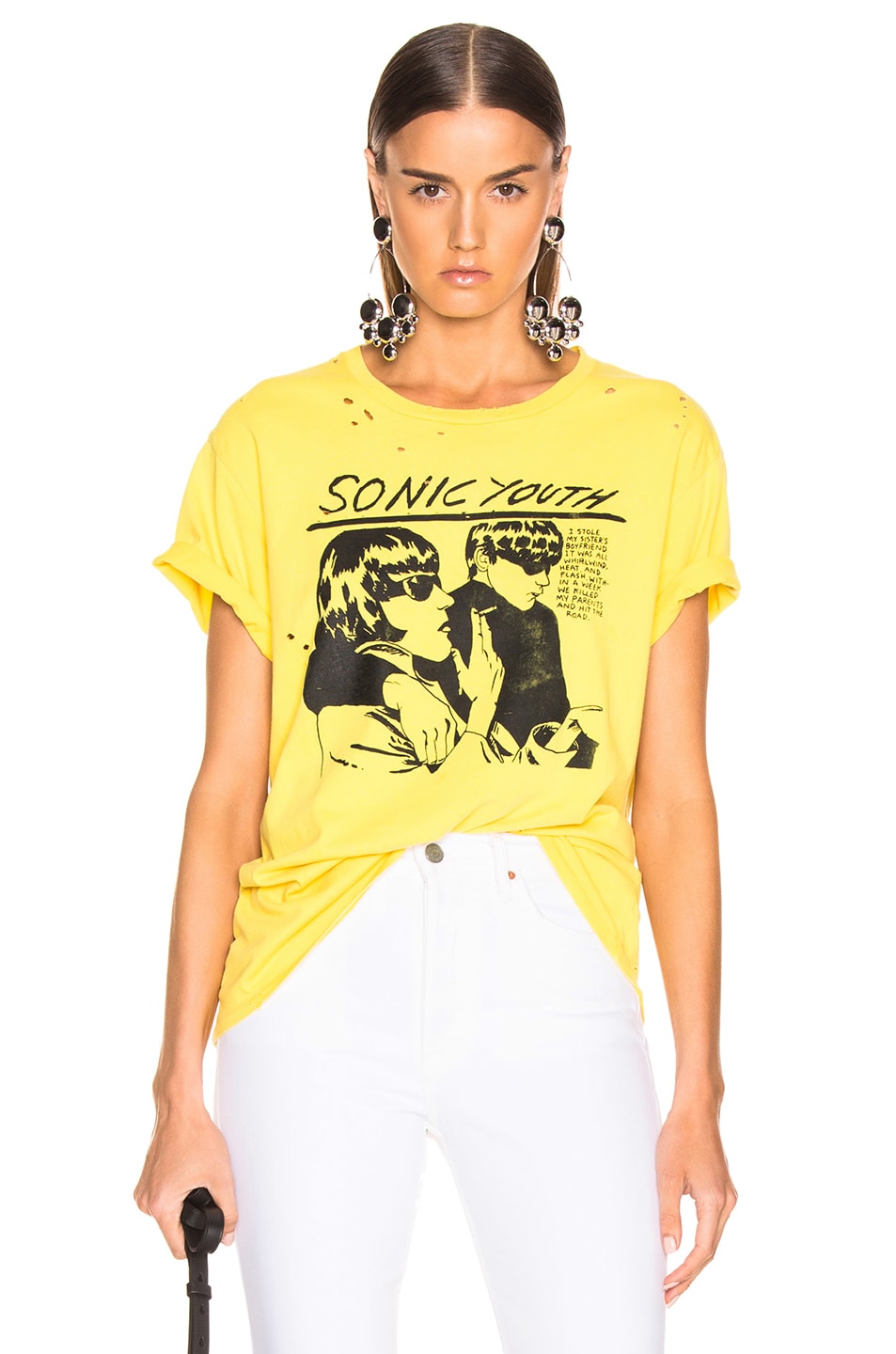 Image 1 of R13 Sonic Youth Boy Tee in Yellow