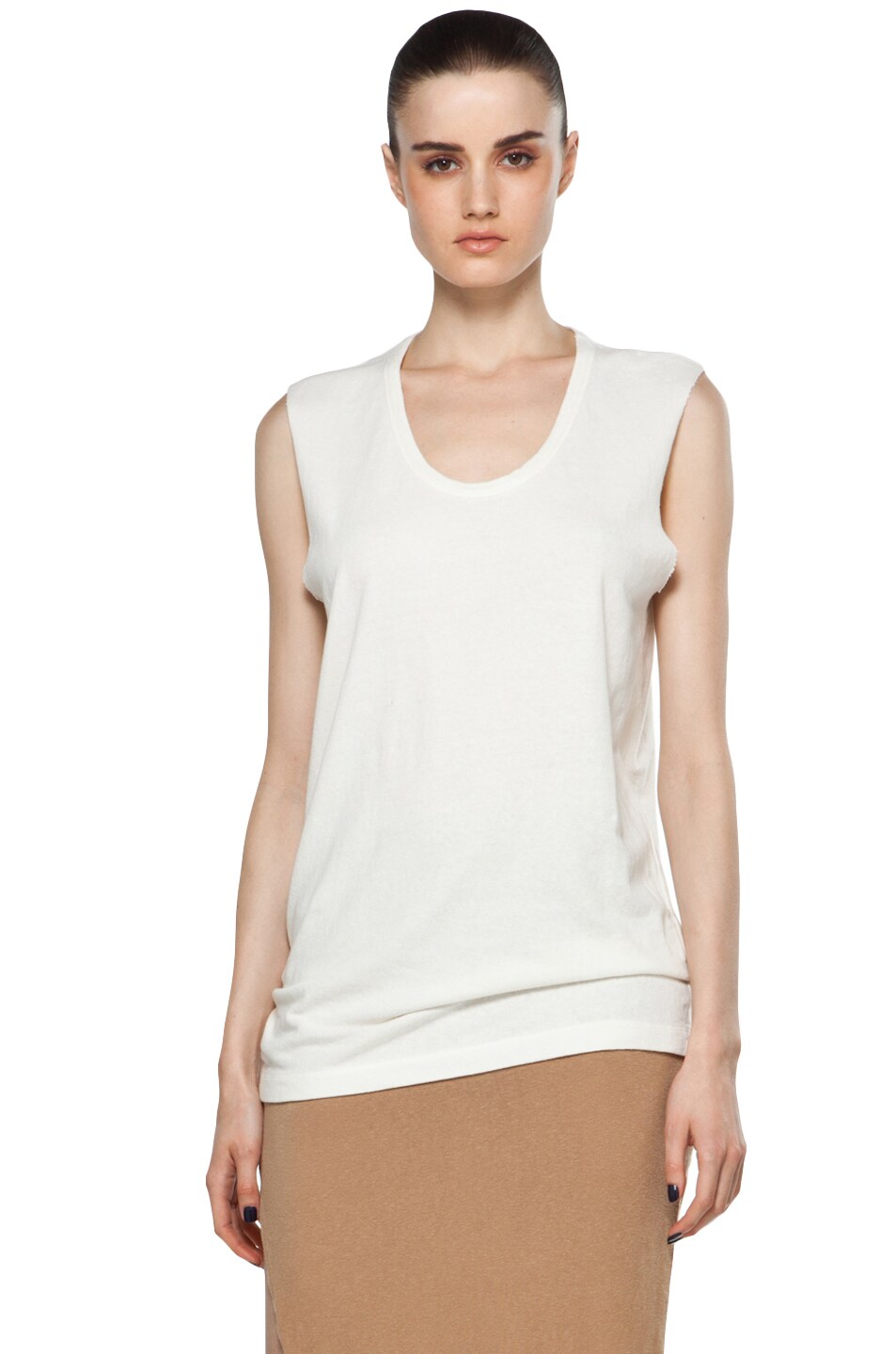 Image 1 of R13 Muscle Tunic in White