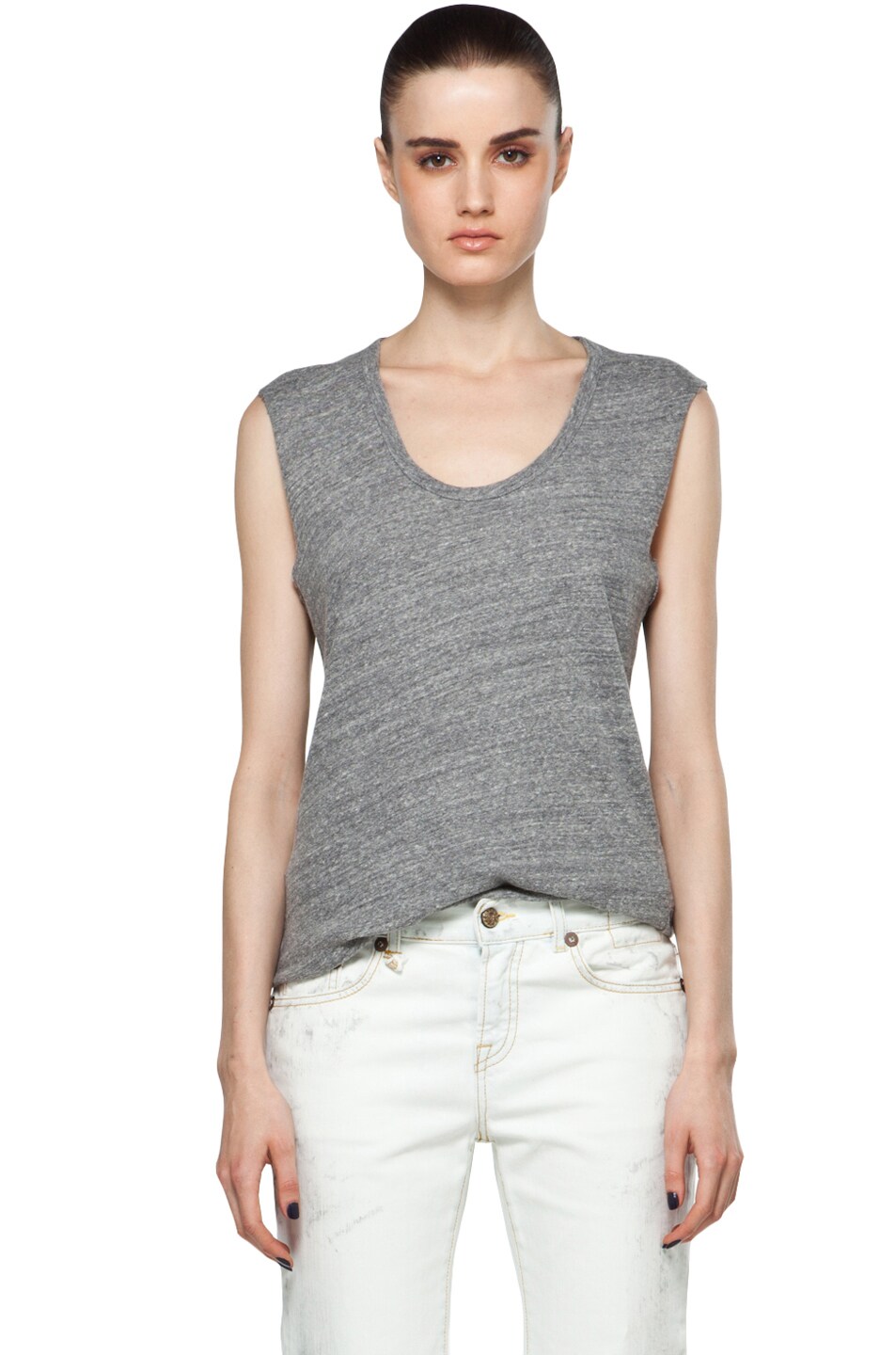 Image 1 of R13 Muscle Tunic in Heather Grey