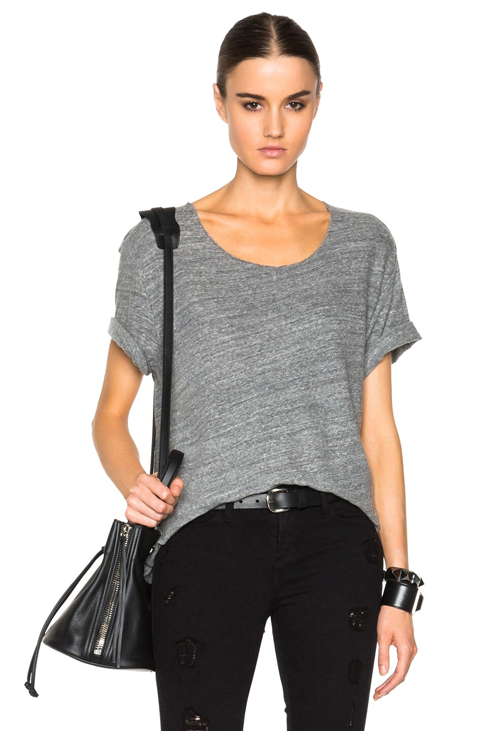 Image 1 of R13 Rosie T in Heather Grey