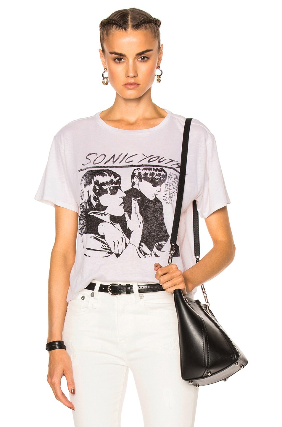 Image 1 of R13 Sonic Youth Boy T in White