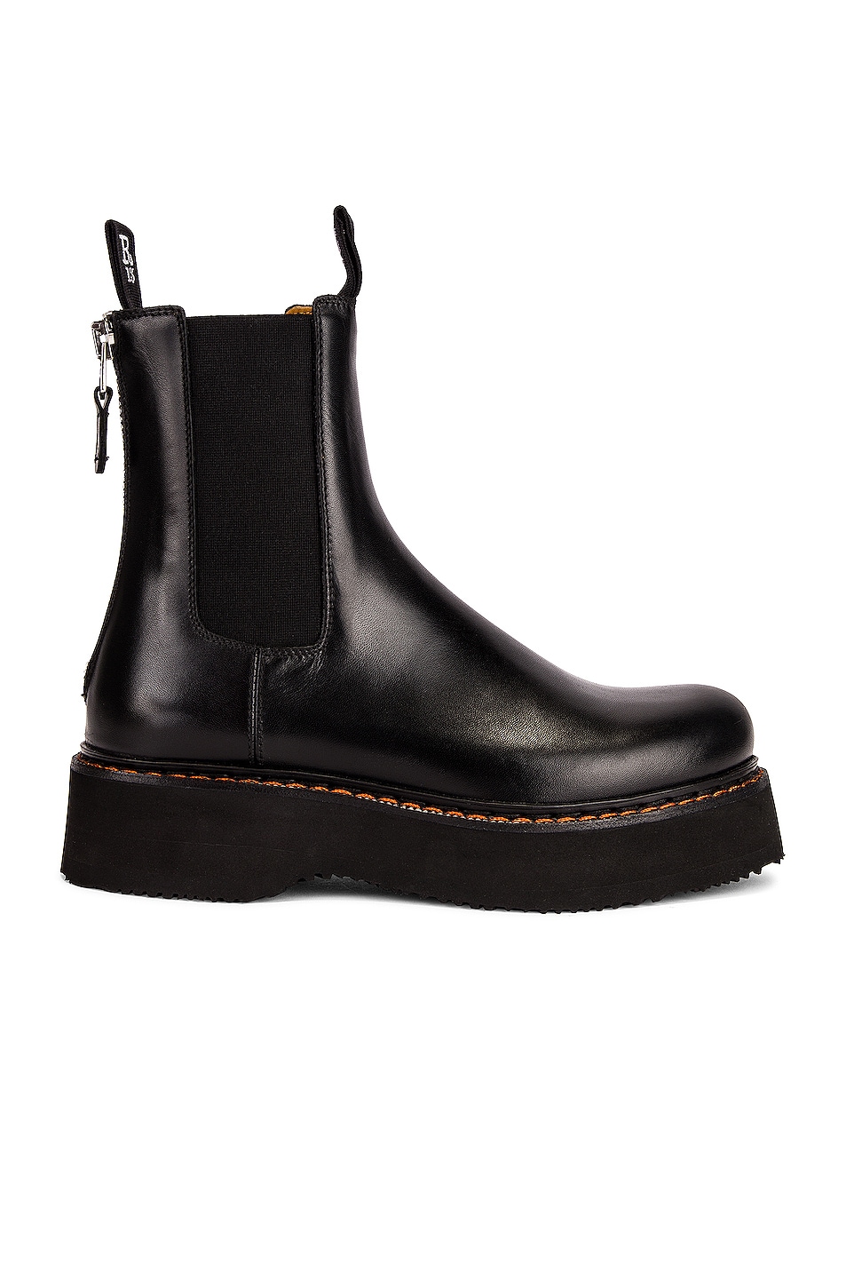 Image 1 of R13 Single Stack Chelsea Boot in Black