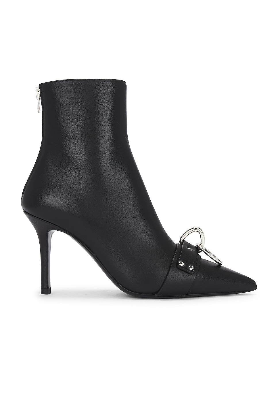 Image 1 of R13 Skinny Ankle Heeled Bootie in Black Leather