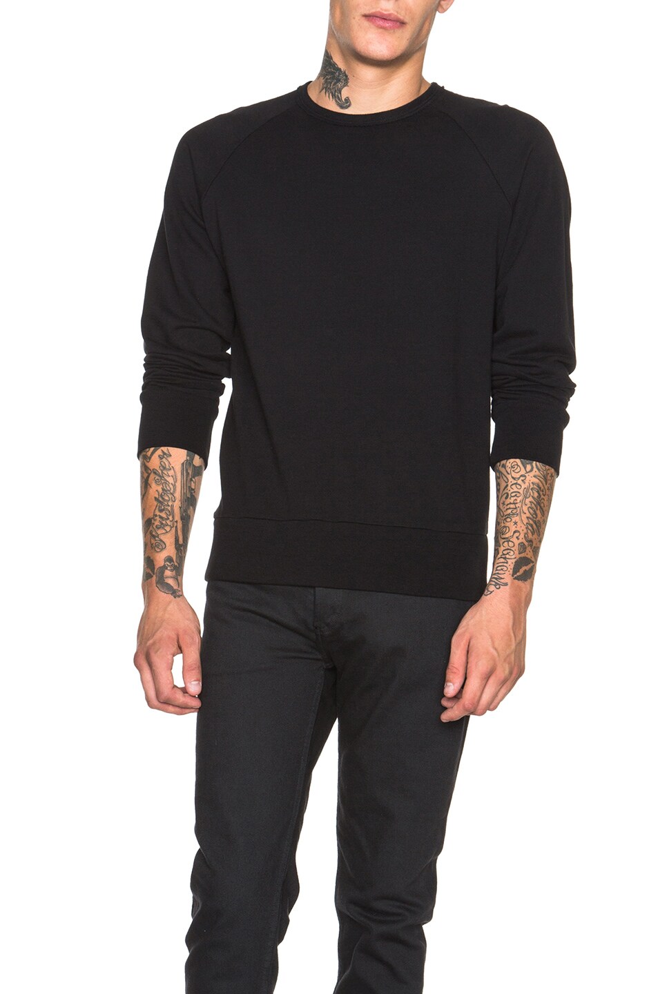 Image 1 of Rag & Bone Standard Issue Sweatshirt in Black
