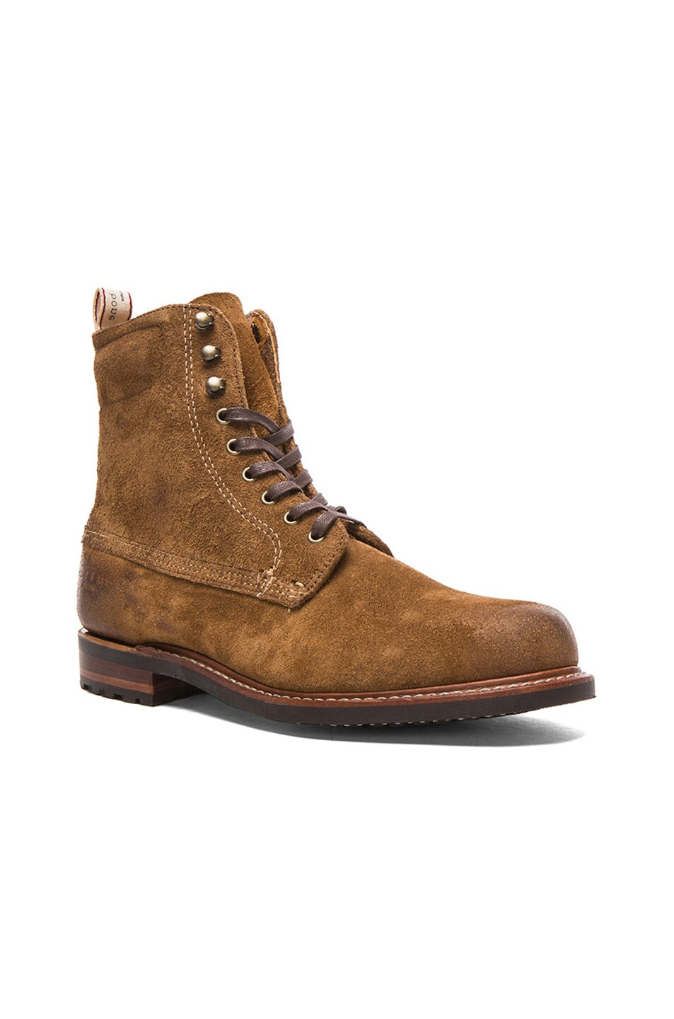 Image 1 of Rag & Bone Suede Officer Boots in Tan
