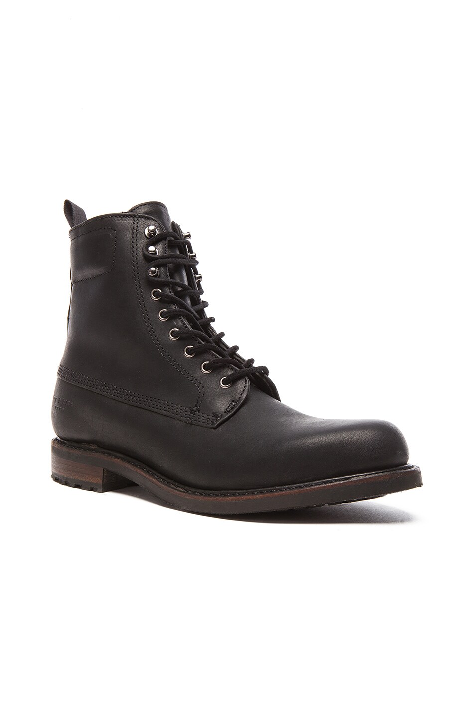Image 1 of Rag & Bone Officer Leather Boots II in Black