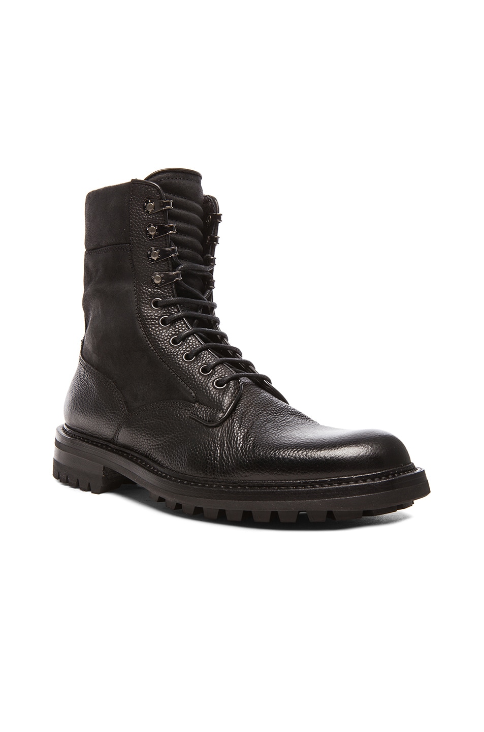 Image 1 of Rag & Bone Spencer Commando Leather Boots in Black