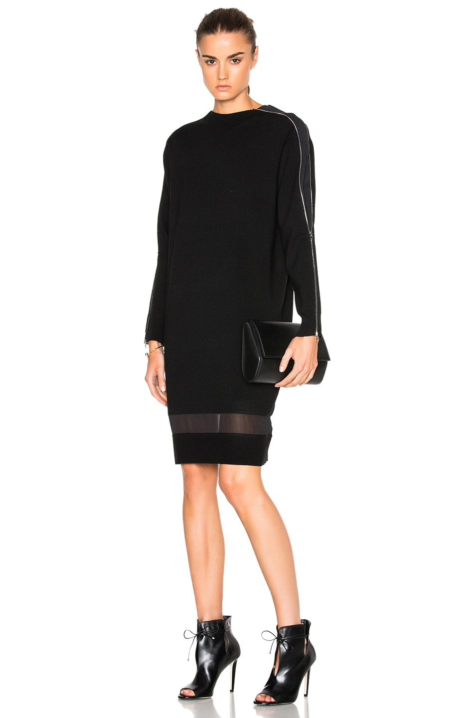 Image 1 of Rag & Bone Aimee Sweater Dress in Black