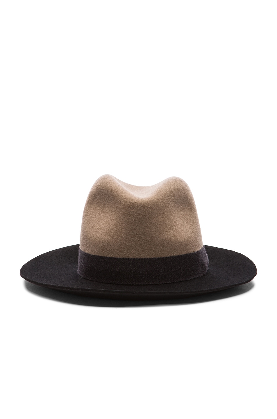 Image 1 of Rag & Bone Floppy Brim Fedora Hat in Almond Multi