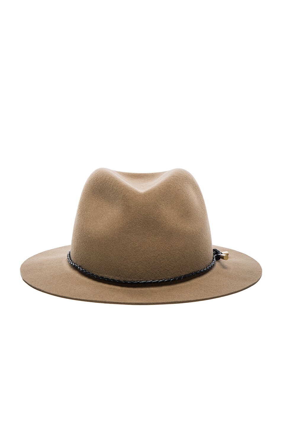Image 1 of Rag & Bone Abbott Fedora Hat in Camel