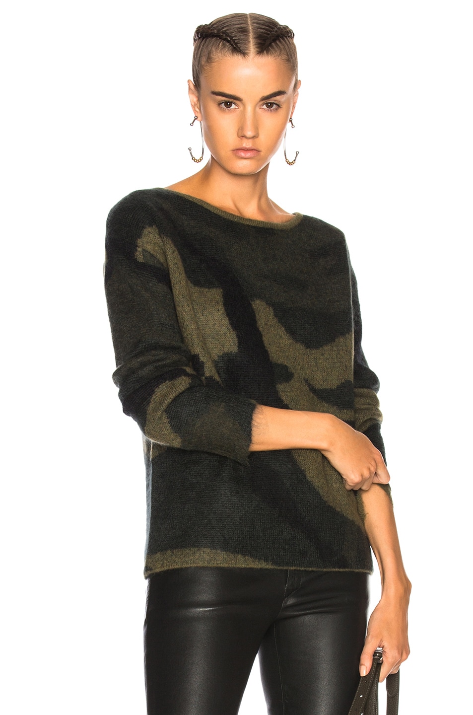 Image 1 of Rag & Bone Sinclair Sweater in Army