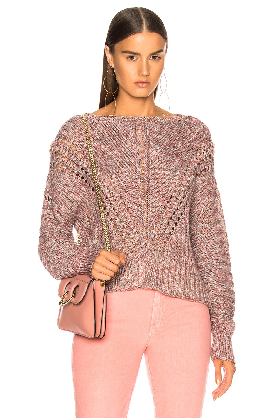 Image 1 of Rag & Bone Roman Pullover in Pink