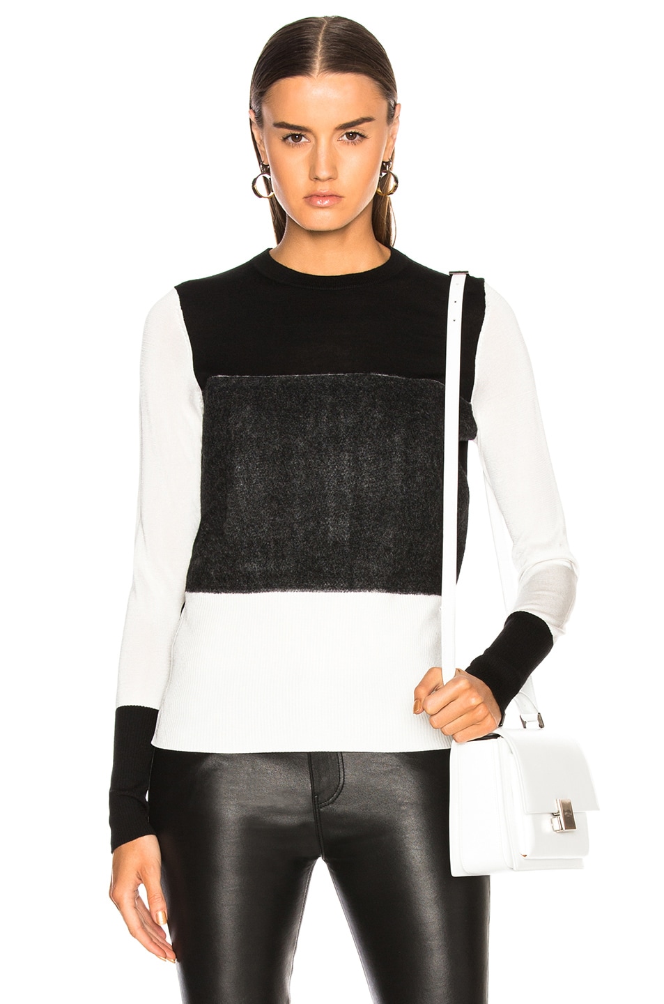 Image 1 of Rag & Bone Marissa Sweater in Black & Ivory