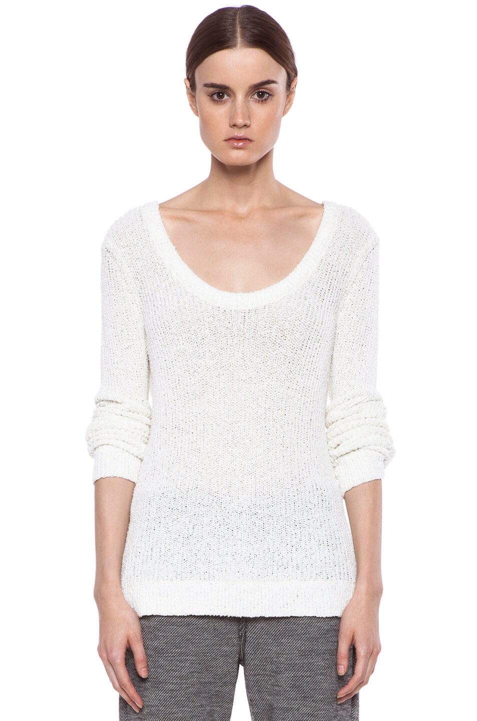 Image 1 of Rag & Bone Stacy Knit Sweater in White