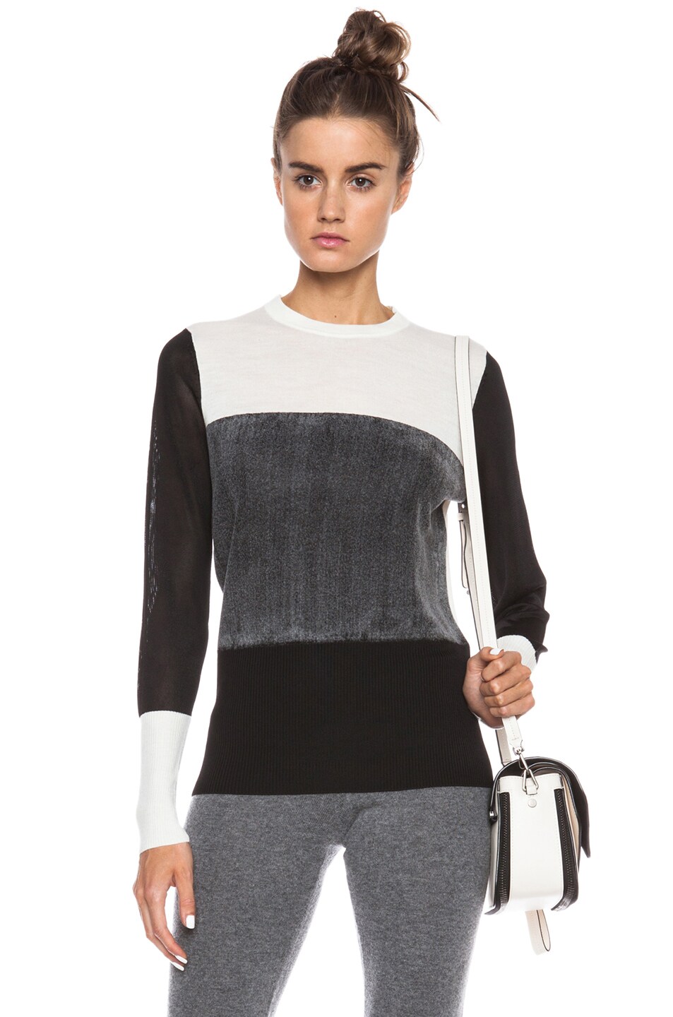 Image 1 of Rag & Bone Marissa Viscose-Blend Sweater in Black