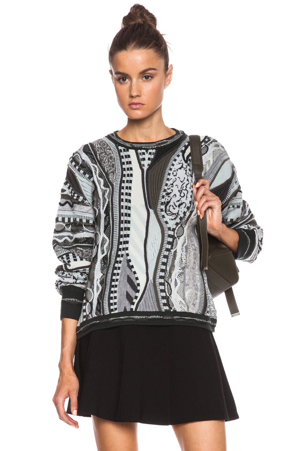 Image 1 of Rag & Bone x Coogi Cropped Sweater in Flynt Green