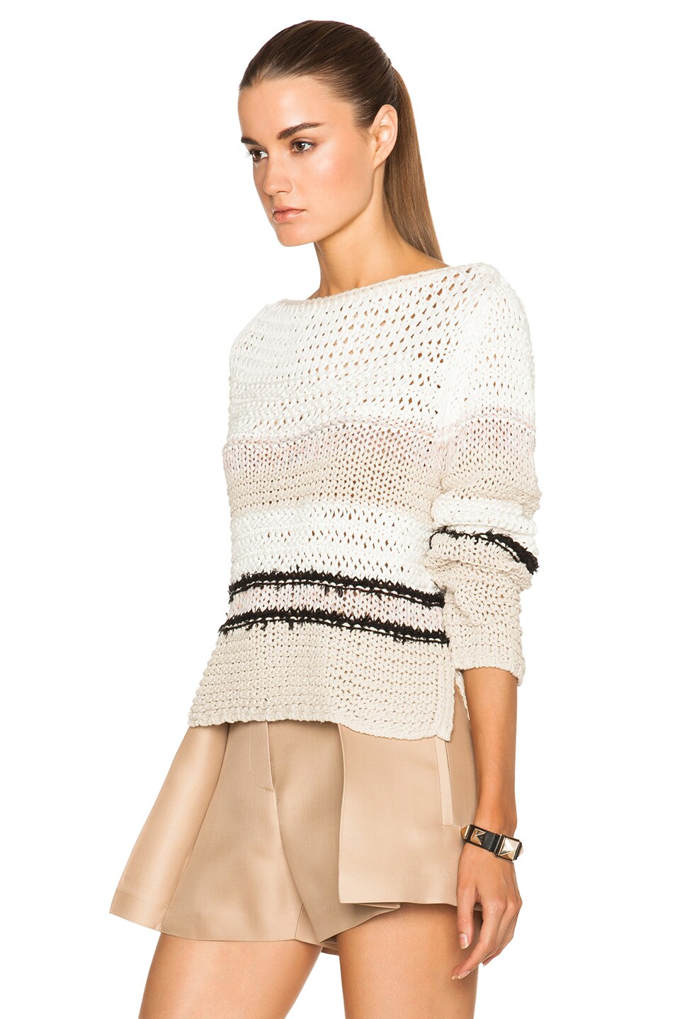 Rag & Bone Lulu Boatneck Sweater in Whitecap | FWRD