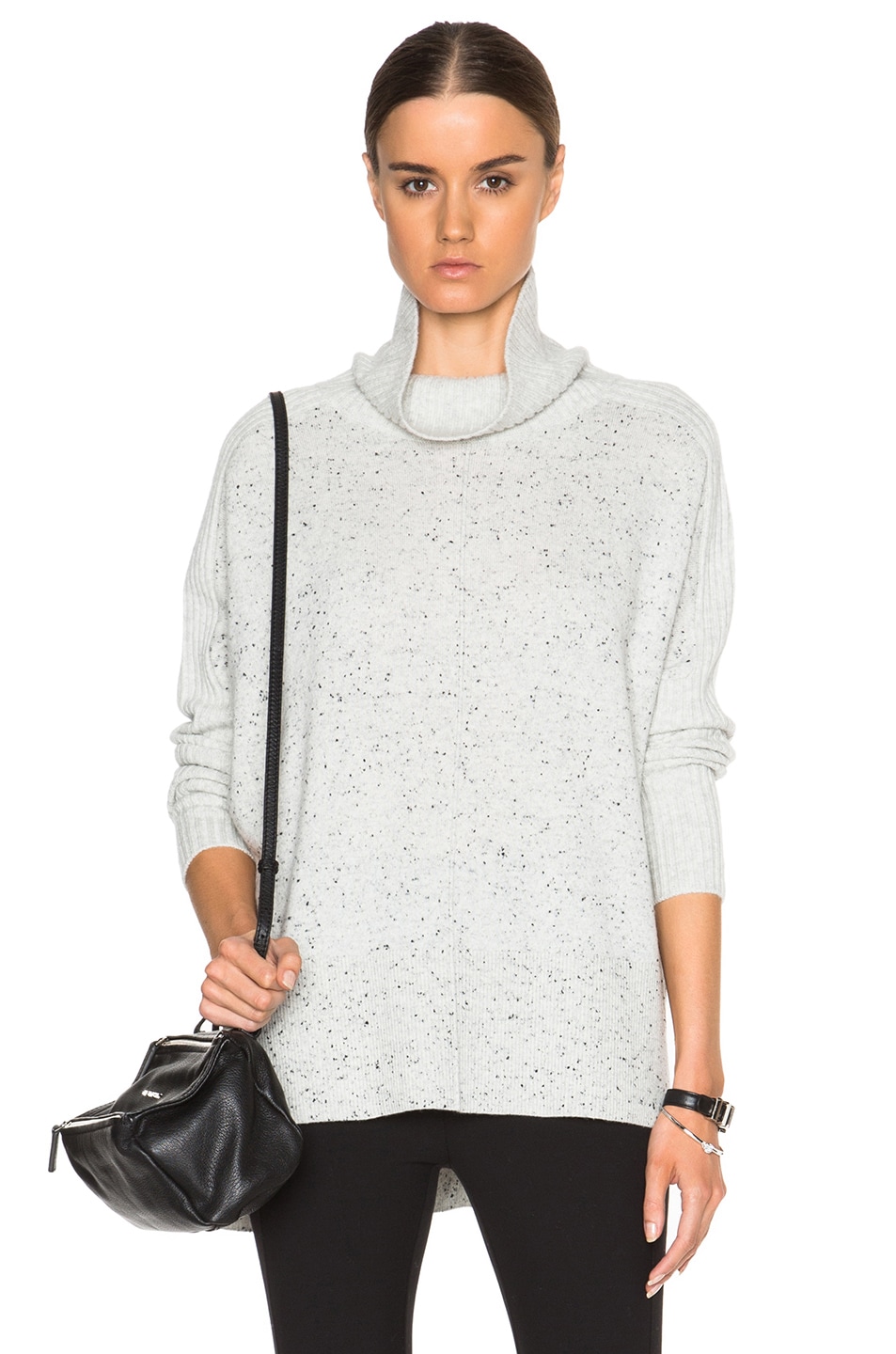 Image 1 of Rag & Bone Catherine Turtleneck Sweater in Light Grey
