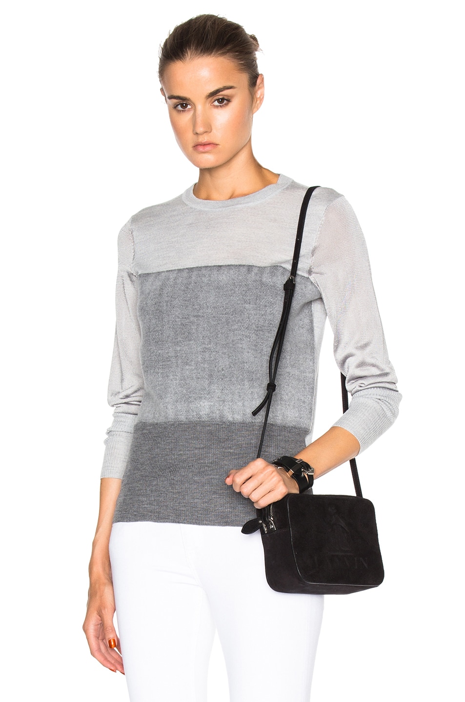 Image 1 of Rag & Bone Marissa Sweater in Light Grey
