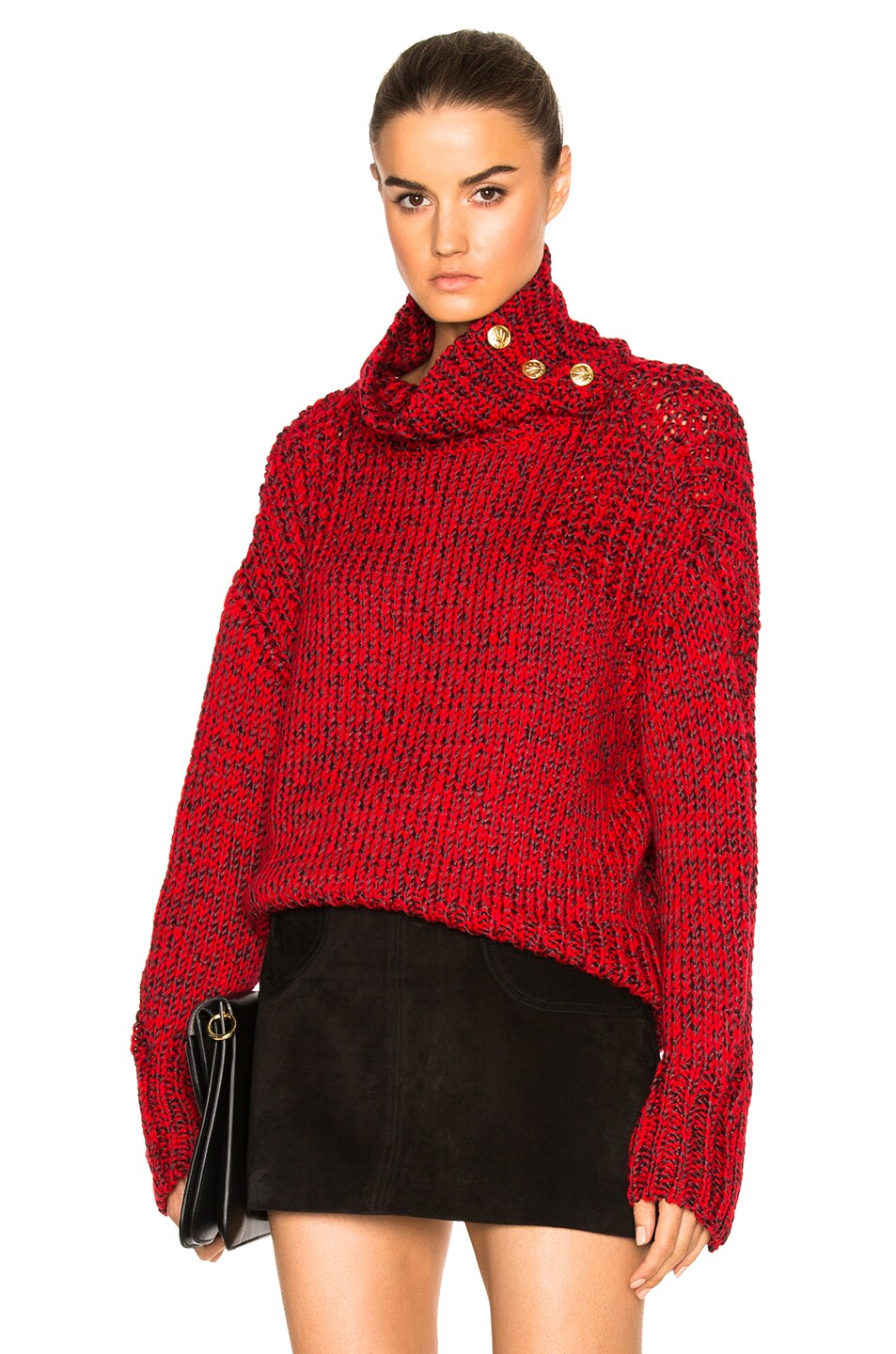 Image 1 of Rag & Bone Sandra Turtleneck Sweater in Saffron