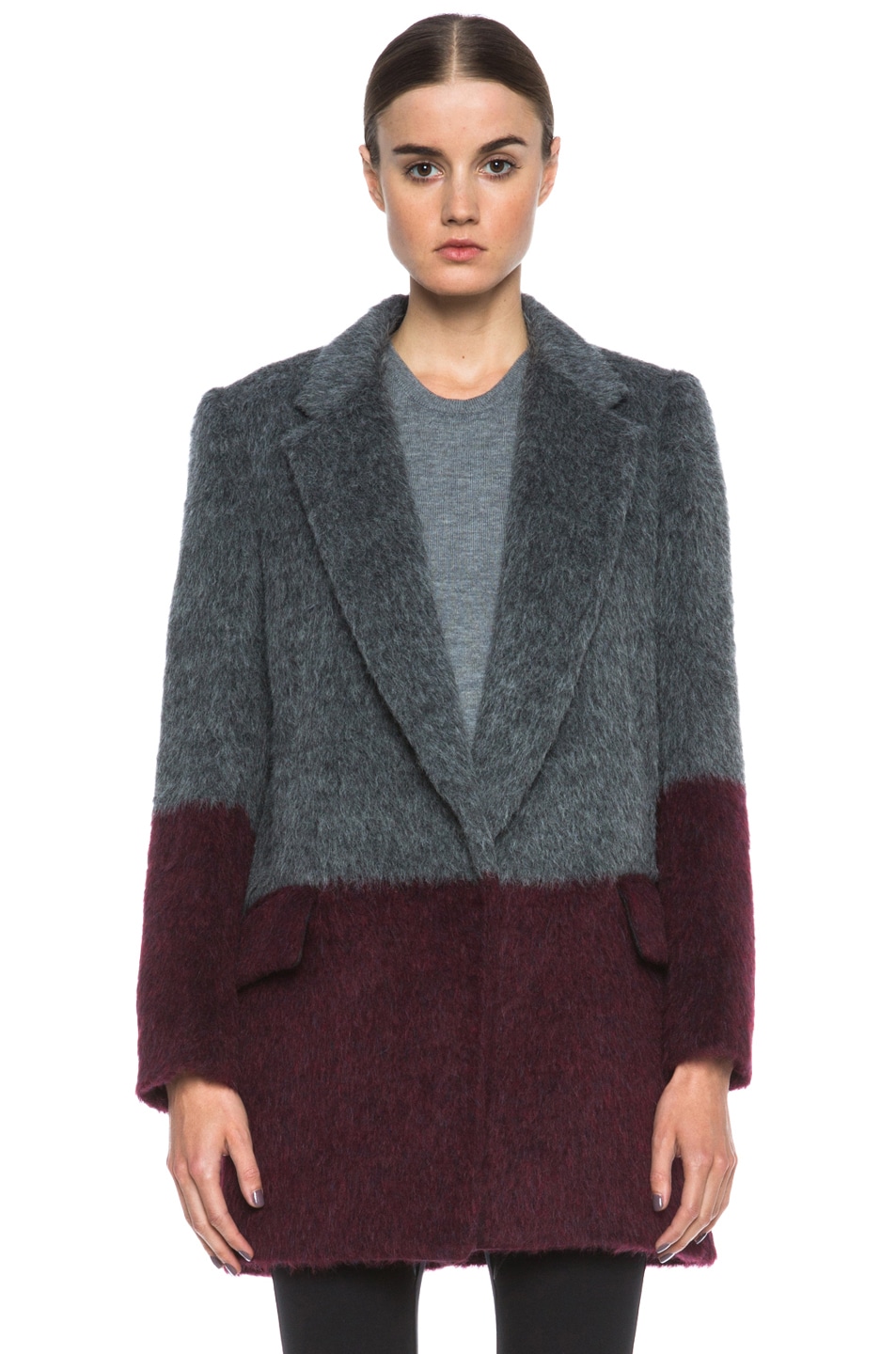 Rag & Bone Dust Bowl WoolBlend Coat in Charcoal FWRD