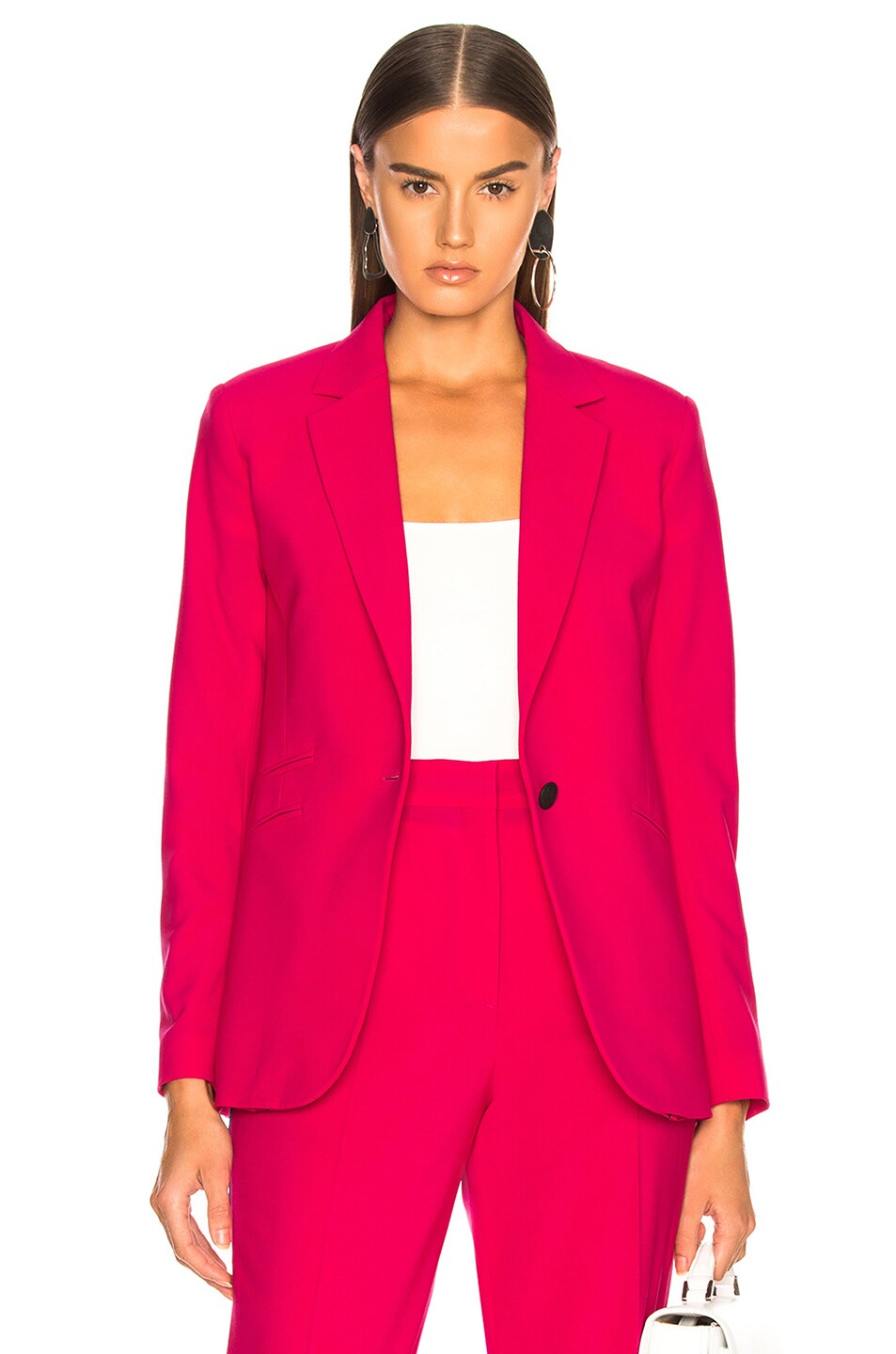 Image 1 of Rag & Bone Ridley Notched Lapel Blazer in Pink