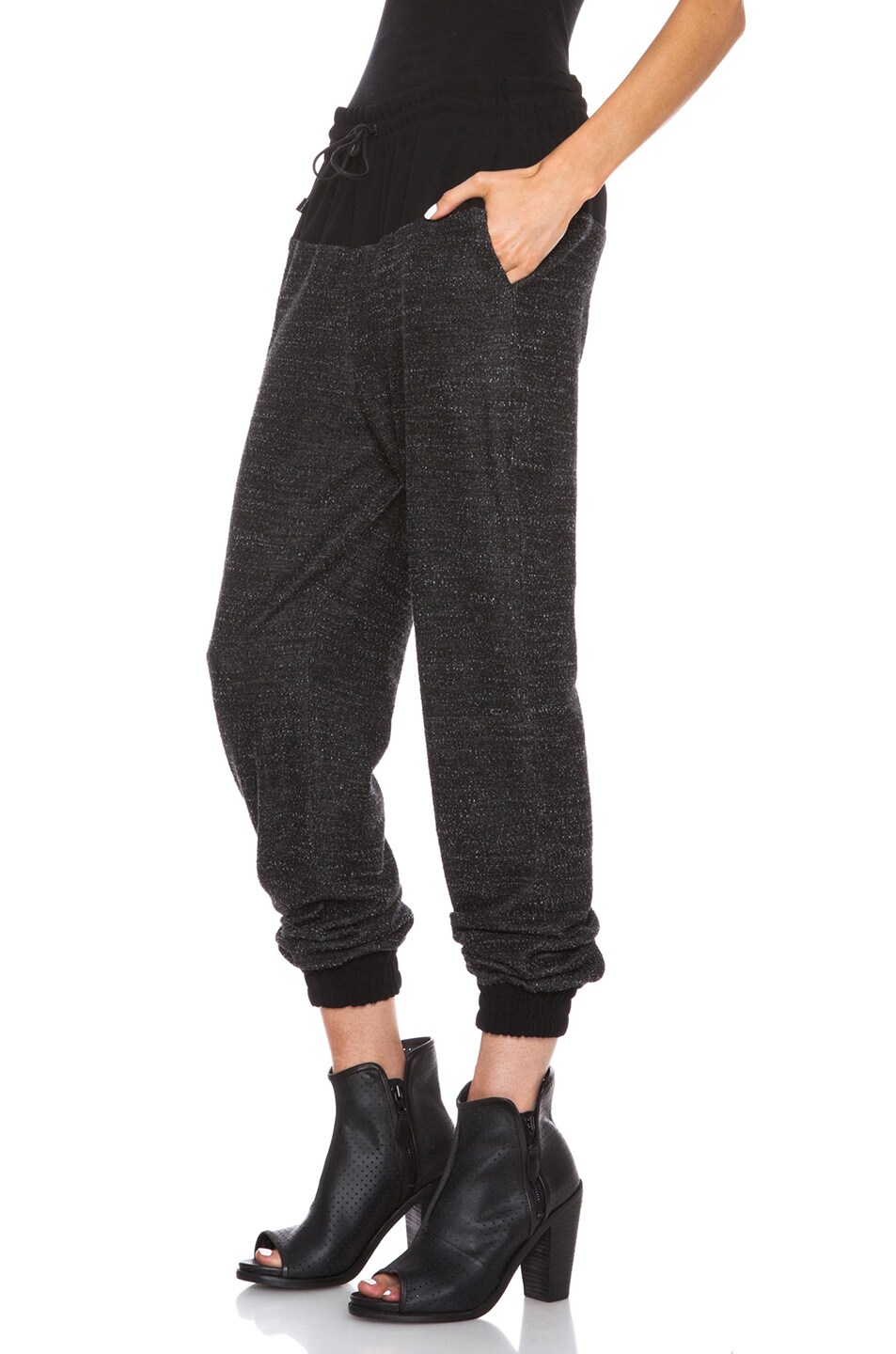 topshop high waist cotton blend sweatpants