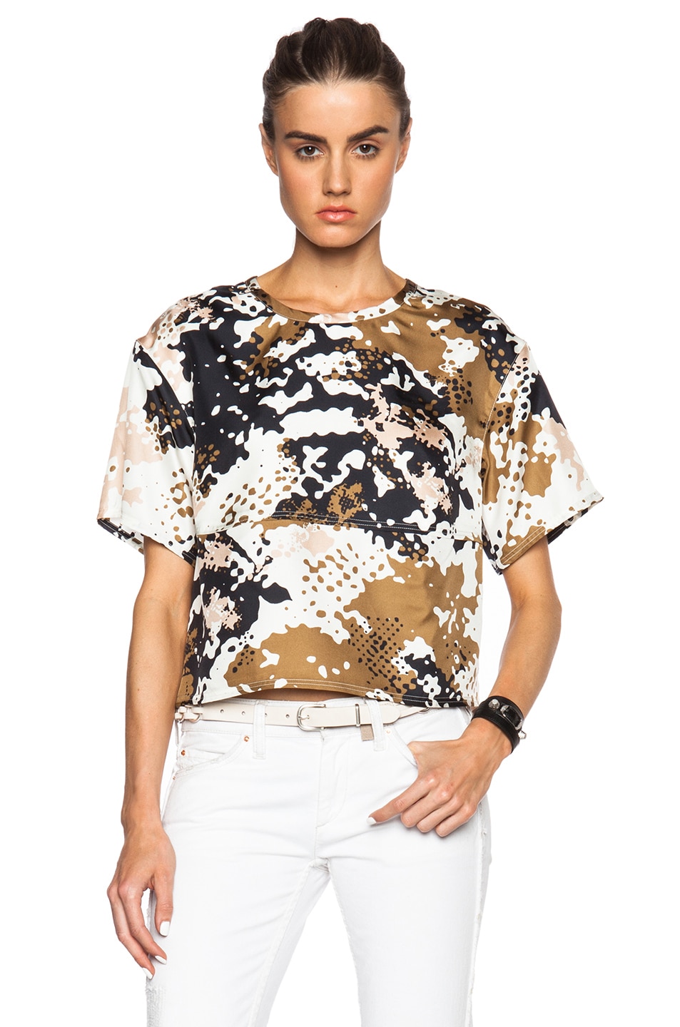 Image 1 of Rag & Bone Remsen Cropped Top in Camo