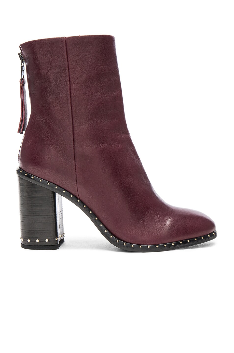 Image 1 of Rag & Bone Leather Blyth Boots in Bordeaux