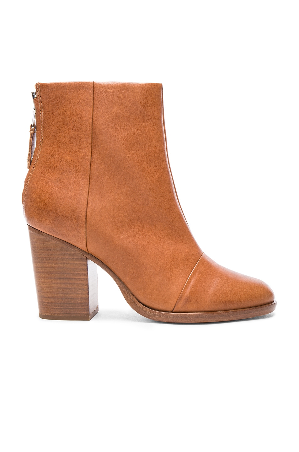 Image 1 of Rag & Bone Leather Ashby Ankle High Boots in Tan