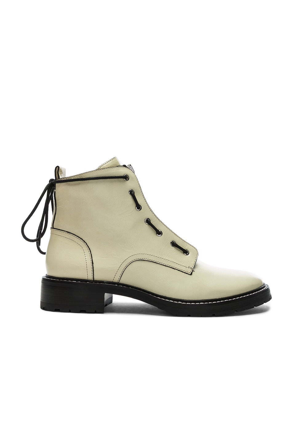 Image 1 of Rag & Bone Leather Cannon Boots in White