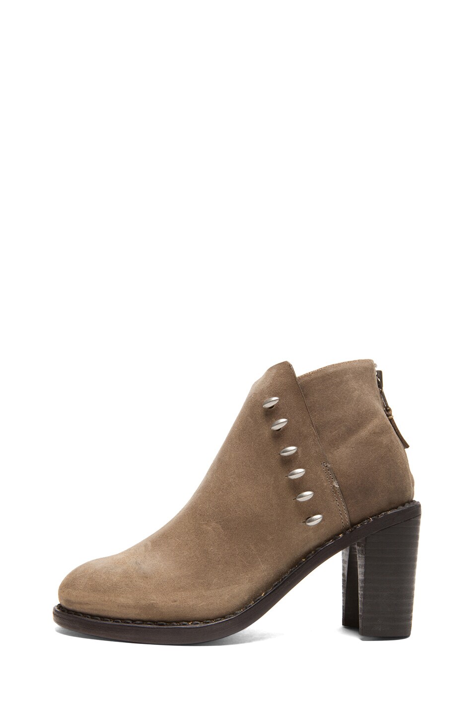 Image 1 of Rag & Bone Ayle Waxed Suede Boots in Clay
