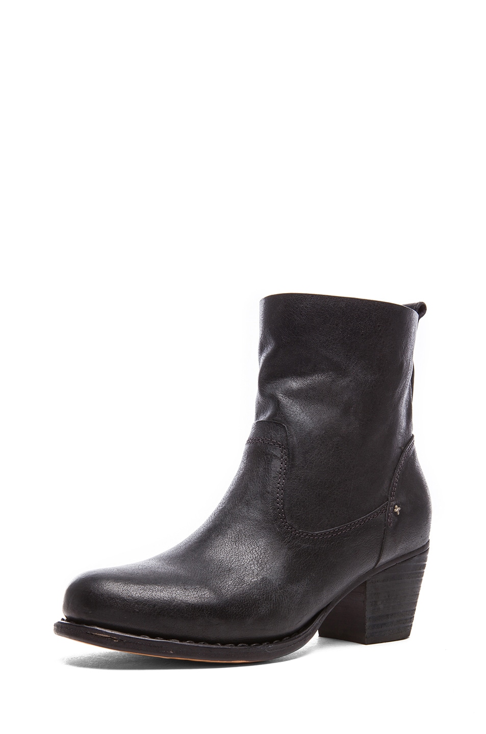 Rag & Bone Mercer Calfskin Leather Boots II in Black | FWRD