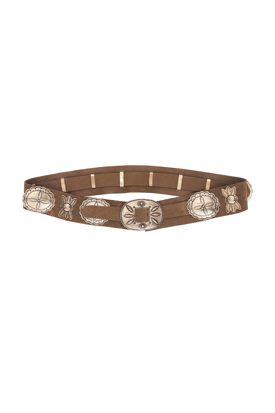 Ralph Lauren Collection Concho Belt in Taupe