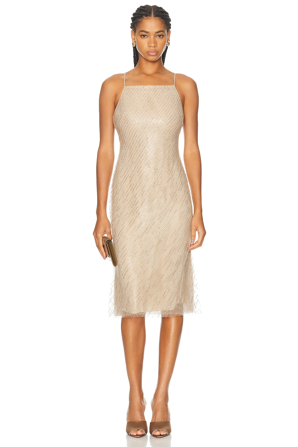 Donnely Dress in Tan
